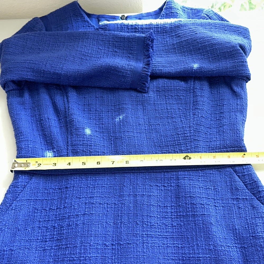 J. CREW Royal Blue Long Sleeve Dress - Picture 9 of 16